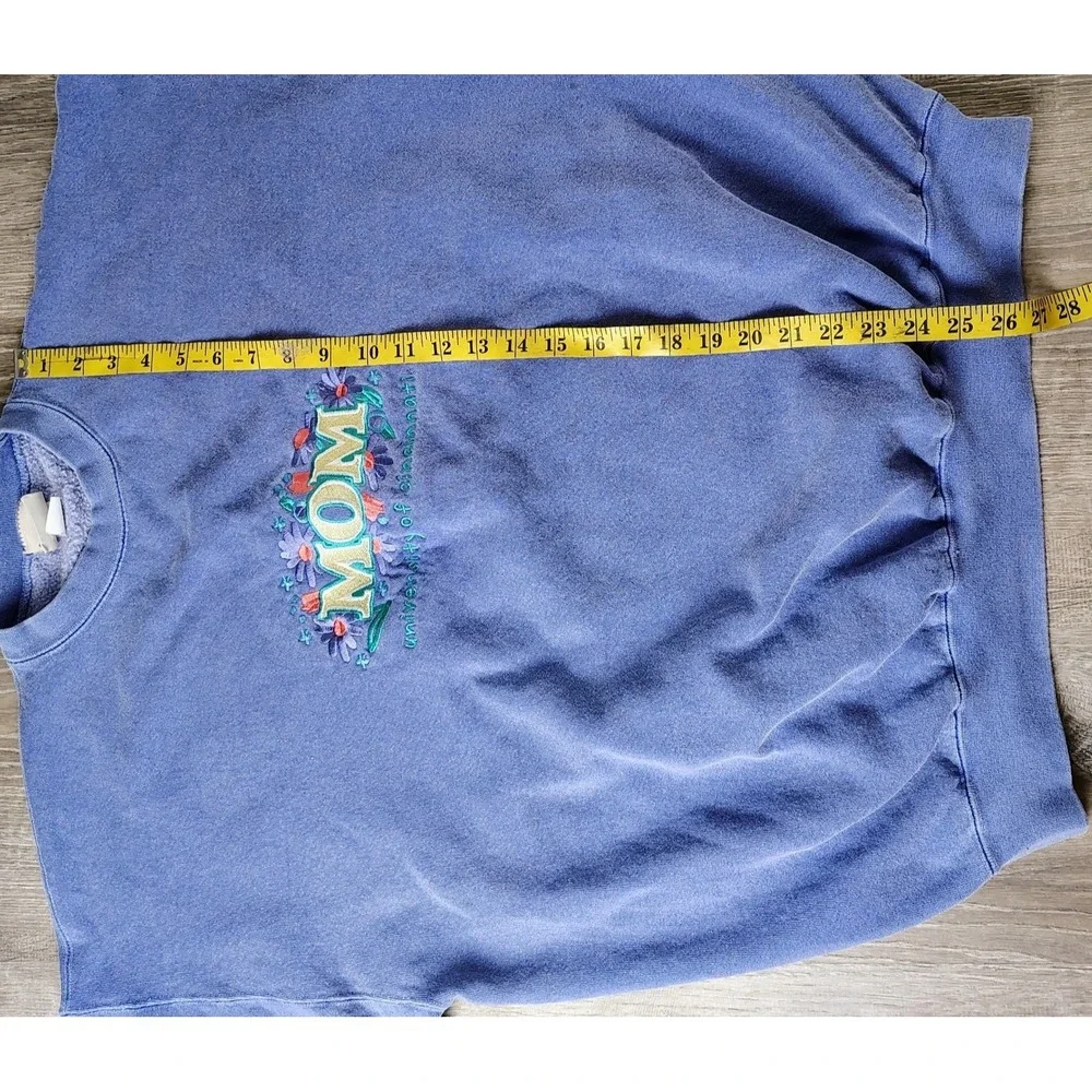 Oarsman Crewneck Sweater Mom University Cincinnati USA Made‎ Cotton Embroidered